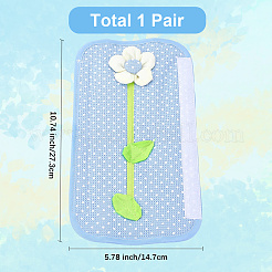 Накладки на ручки холодильника из поликоттона с цветочным узором&nbsp;AJEW-WH20042-71A