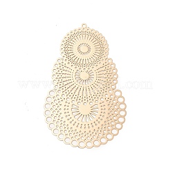 Стеллаж покрытие латунь филигрань большие подвески&nbsp;X-KKC-K001-07KCG