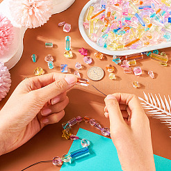 200шт 10 стиля прозрачные акриловые бусины TACR-TA0001-28