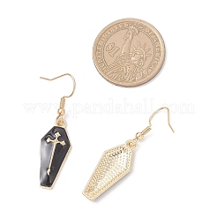 2 пара сережек-подвесок из сплава с эмалью&nbsp;EJEW-JE06530