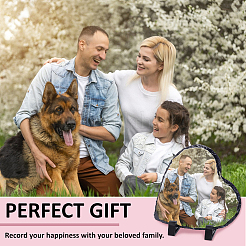 Сублимационная рамка для фотографий из чистого сланца из камня&nbsp;DIY-WH0504-686A