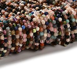 Природных драгоценных камней смешанного бисер нитей&nbsp;LS-G-RM2025-A16-4mm