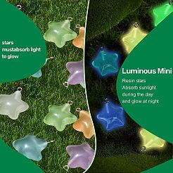 84шт 7 цвета светящиеся прозрачные подвески из смолы&nbsp;RESI-SZ0003-26