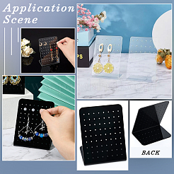 4шт 2-х цветные акриловые подставки для сережек&nbsp;EDIS-SP0001-04A