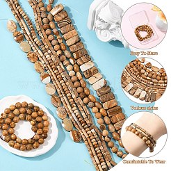 1 нить бусин из натуральной яшмы с рисунком&nbsp;G-YW0002-47