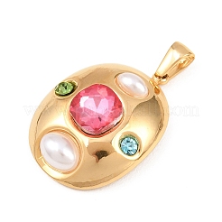 Подвески из нержавеющей стали 304 со стразами&nbsp;LS-STAS-A135-06G