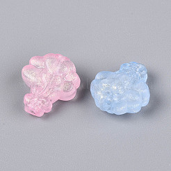 Светящиеся матовые прозрачные акриловые бусины&nbsp;TACR-T029-22M