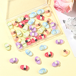 50шт 10 стиля непрозрачные кабошоны из смолы&nbsp;CRES-SC0003-21