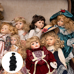 Pp волосы кукольный парик волосы&nbsp;DIY-WH0349-395B-03