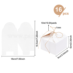 Квадратная складная креативная коробка из крафт-бумаги&nbsp;CON-BC0001-29B