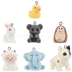 Подвески из флокированной смолы&nbsp;FIND-YW0009-13