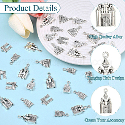 50шт 5 стиля подвески из цинкового сплава в тибетском стиле&nbsp;TIBEP-YW0002-36