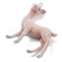 Кулоны из флокированной смолы&nbsp;LS-RESI-Q002-08B