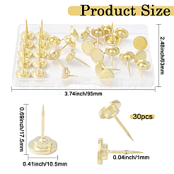 30 шт. канцелярские кнопки из цинкового сплава&nbsp;FIND-WH20033-036G