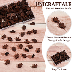 120шт натуральные деревянные бусины&nbsp;WOOD-UN0001-10