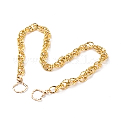 Ручки для сумок из алюминиевых цепей с двойным звеном&nbsp;AJEW-BA00087