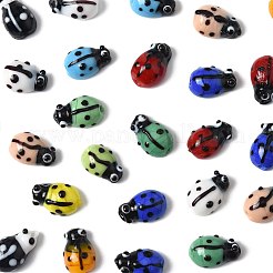 2 нити бусины лэмпворк ручной работы в виде божьей коровки&nbsp;LAMP-FS0001-53B