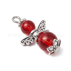 24шт 8 цвета стеклянные подвески&nbsp;PALLOY-JF03650