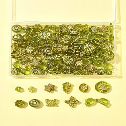 110шт 11 стиля прозрачные акриловые бусины&nbsp;OACR-FS0002-07