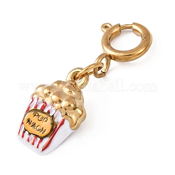 Подвесные украшения из эмали из нержавеющей стали 304&nbsp;STAS-D205-02B-G