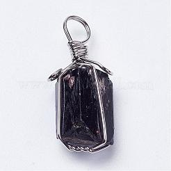 Натуральные черные подвески турмалина&nbsp;G-G681-15