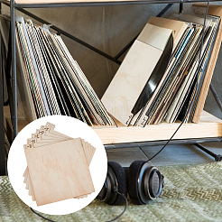 Деревянный разделитель виниловых пластинок&nbsp;WOOD-WH0124-92B