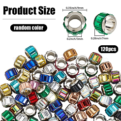 120шт стеклянные европейские бусины&nbsp;GPDL-PA0001-01