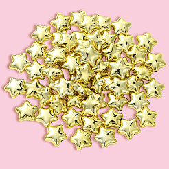 60 шт. гальванопокрытие непрозрачные акриловые бусины&nbsp;PACR-PA0001-04B