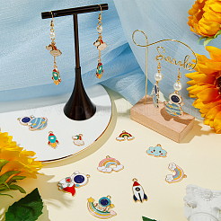 Подвески из сплава эмали 40шт 10 стиля&nbsp;ENAM-SC0003-64