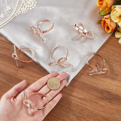 Бант железные кольца для салфеток&nbsp;DIY-WH20007-680RG