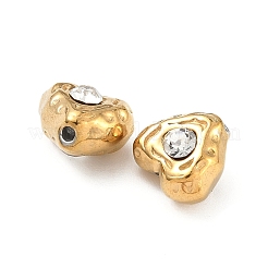 Бусины из хрусталя и страз из нержавеющей стали 304&nbsp;STAS-U050-01E-G