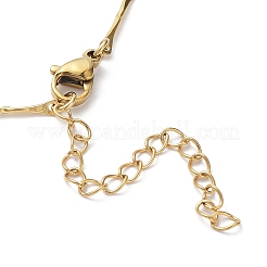 Ионное покрытие (ip) 304 нержавеющая сталь звено цепи ожерелья&nbsp;NJEW-K249-12G