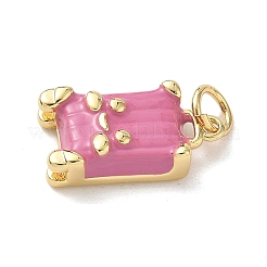 Латунь эмаль подвески&nbsp;KK-B155-18G-02