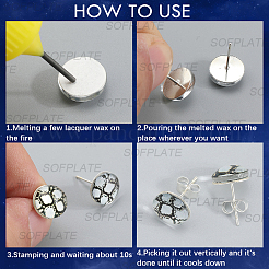 Фурнитура для сережек-гвоздиков из нержавеющей стали 304&nbsp;FIND-SP0003-56S