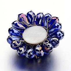 Граненый стакан цветок большие кулоны&nbsp;GLAA-I032-01