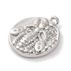 Латунные подвески с прозрачными кубическими цирконами&nbsp;KK-S403-03P