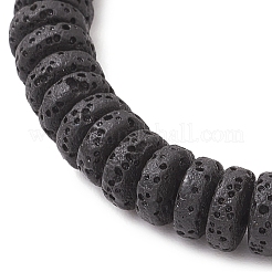 Браслеты из натурального лавового камня и ракушек с бусинами и бисером для женщин&nbsp;BJEW-JB12153