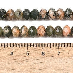 Естественный зеленый опал бисер нитей&nbsp;G-C259-A51-5x8mm