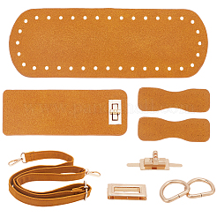 1 сумка для самостоятельной сборки овальной многофункциональной сумки из искусственной кожи через плечо/через плечо&nbsp;DIY-CL0001-20