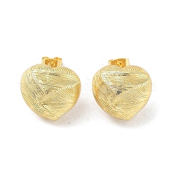 Латунная серьга-гвоздик с реечным покрытием&nbsp;EJEW-C078-07G