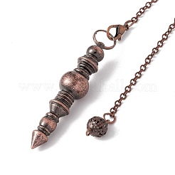 Стойки гальванические латунные тросовые цепи остроконечные биолокационные маятники&nbsp;HJEW-G016-02R