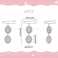 Заготовка овальной броши из сплава своими руками&nbsp;JEWB-AB00024