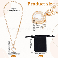 1 шт. латунный медальон с микропаве из прозрачных кубических цирконий и стекла&nbsp;NJEW-NB0001-33A