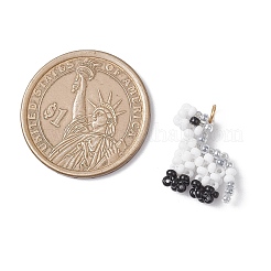 Подвески ручной работы из стеклянных бусин в форме пони&nbsp;PALLOY-MZ00932