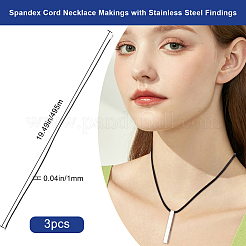 3 шт. спандекс шнур для изготовления ожерелья&nbsp;MAK-BBC0001-13