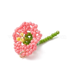 Подвески-цветы из стеклянных бусинок&nbsp;PALLOY-MZ01171-03