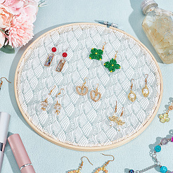 Держатель-органайзер для сережек с кружевными дисками&nbsp;DIY-WH0399-64B