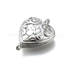 Латунные цветочные сердечки KK-K400-49P-03