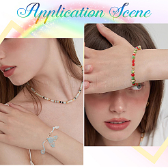 1400 шт. 7-х цветные прозрачные пластиковые соединители S-образного типа&nbsp;FIND-SC0007-98