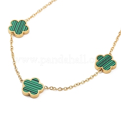 Золотое ожерелье из нержавеющей стали 304&nbsp;NJEW-K252-09G-02